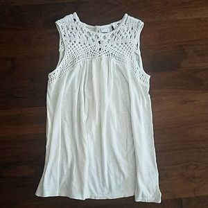 Anthropologie Crochet Tank